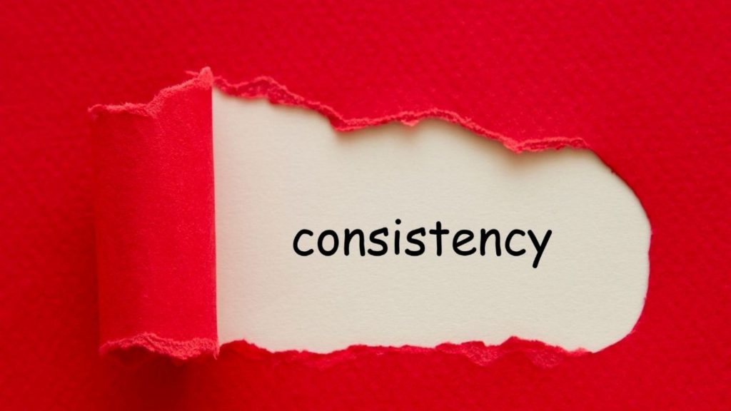 Consistency red background