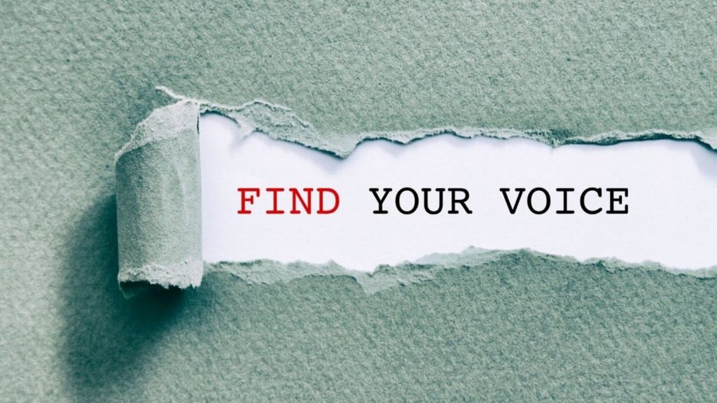 Text find your voice